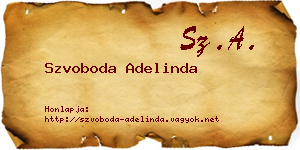 Szvoboda Adelinda névjegykártya